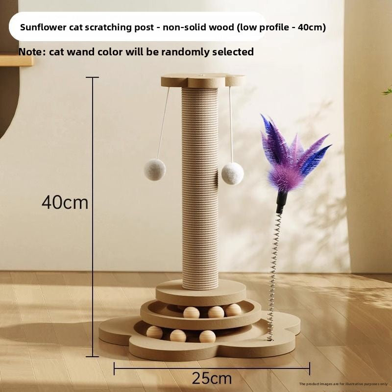 Vertical cat scratching post