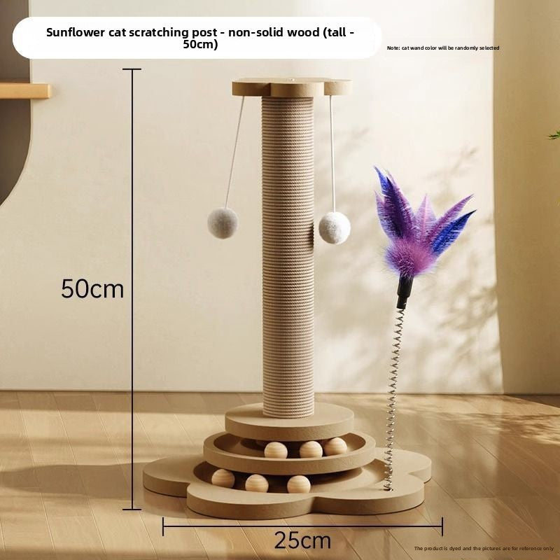 Vertical cat scratching post