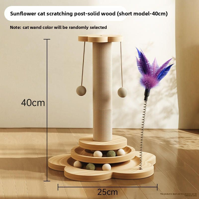 Vertical cat scratching post