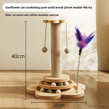 Vertical cat scratching post