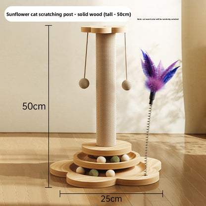 Vertical cat scratching post