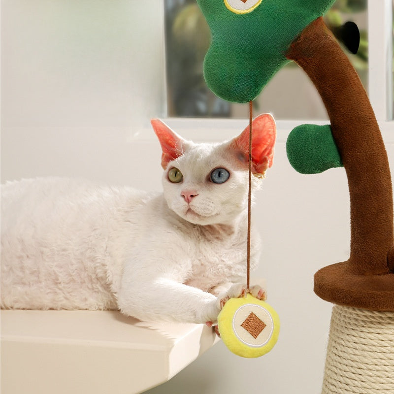 Vertical cat toy