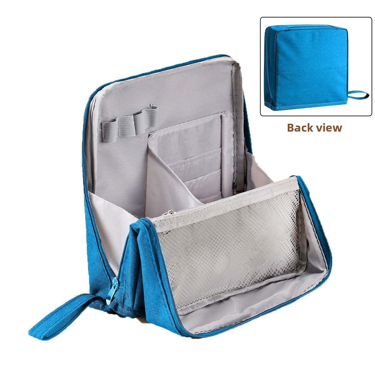 Vertical large-capacity magnetic makeup bag