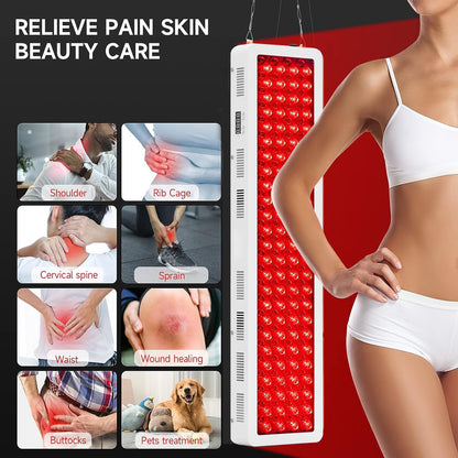 Vertical large LED beauty device