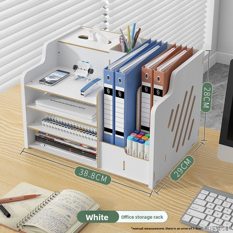 Vertical Multi-Layer File Storage Rack