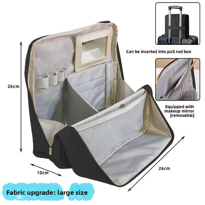 Vertical Partition Cosmetic Storage Bag