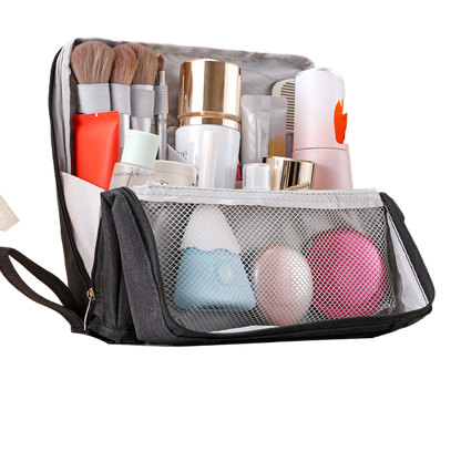 Vertical Partition Cosmetic Storage Bag