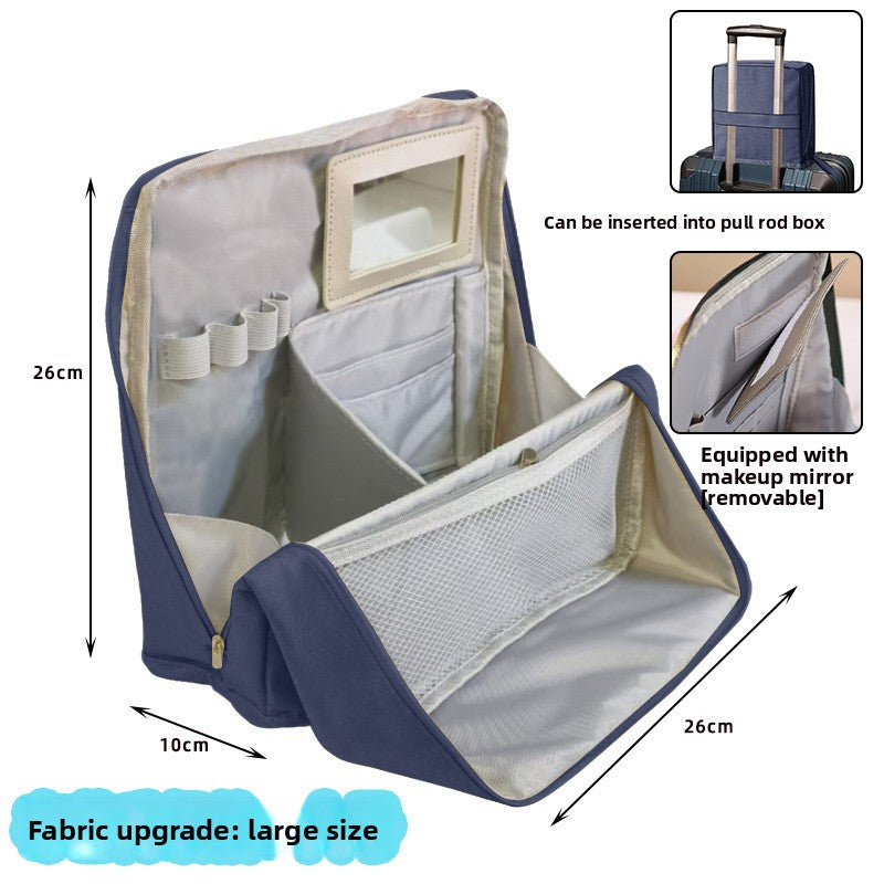 Vertical Partition Cosmetic Storage Bag