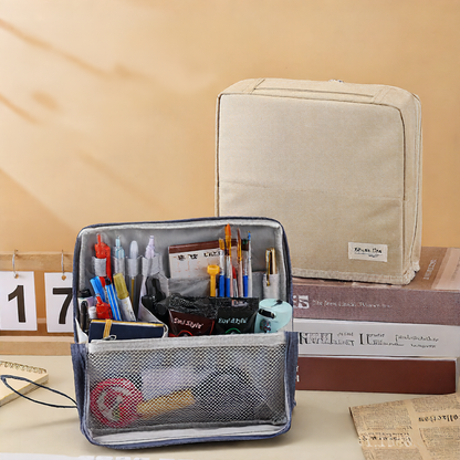 Vertical Partition Cosmetic Storage Bag