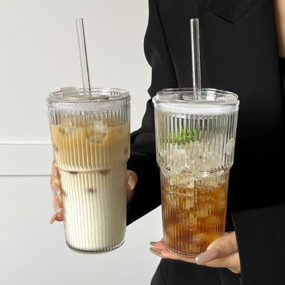 Vertical Pattern Glass Cup