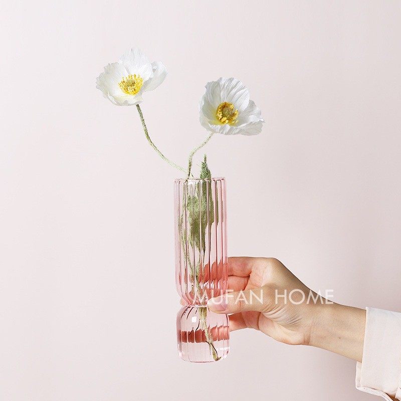 Vertical Pattern Small Vase