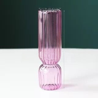 Vertical Pattern Small Vase