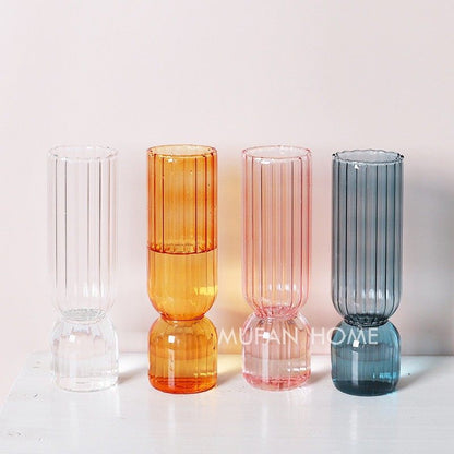 Vertical Pattern Small Vase