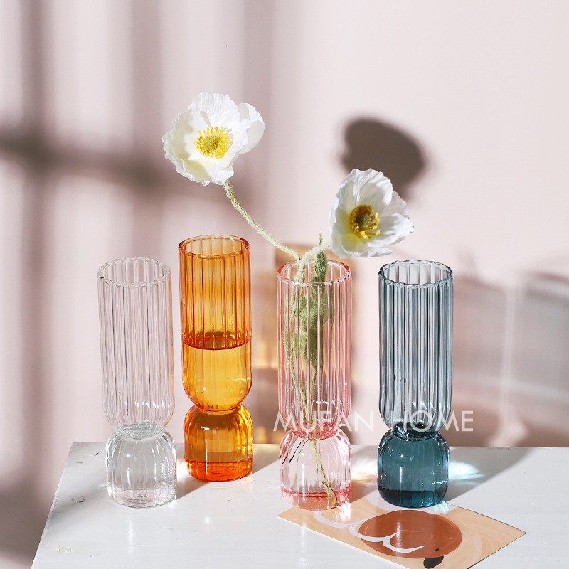 Vertical Pattern Small Vase