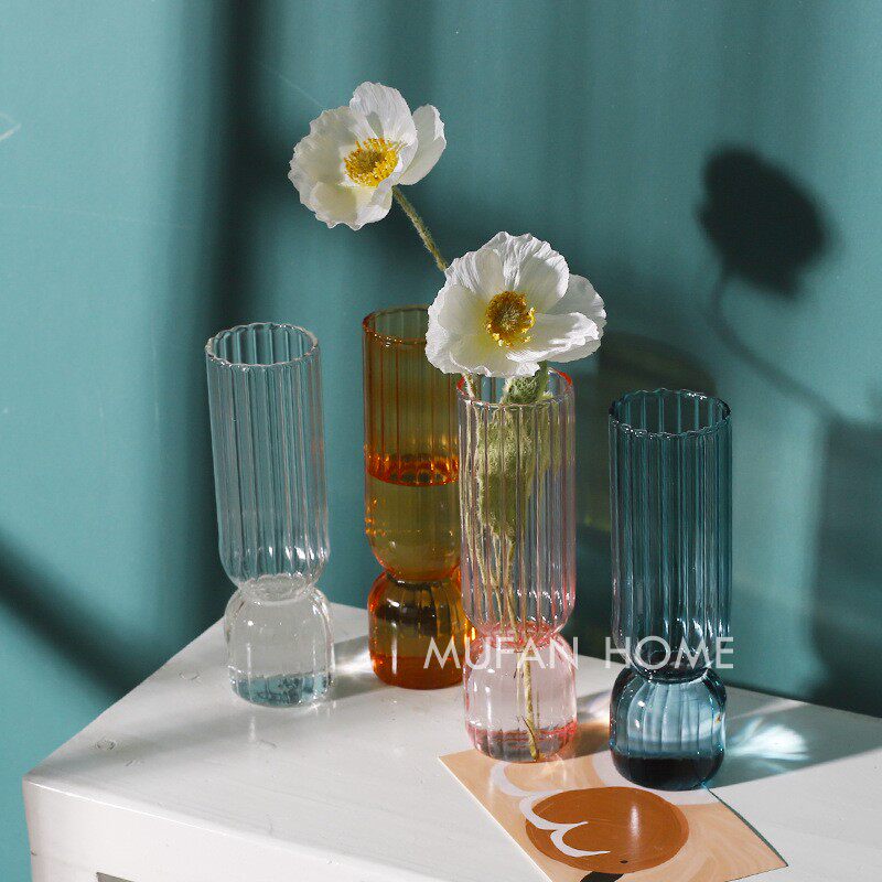 Vertical Pattern Small Vase