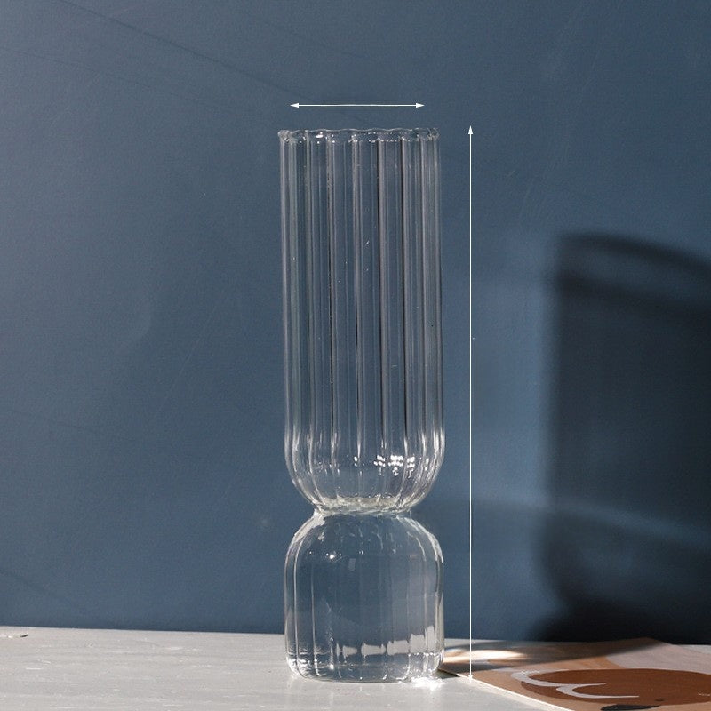 Vertical Pattern Small Vase
