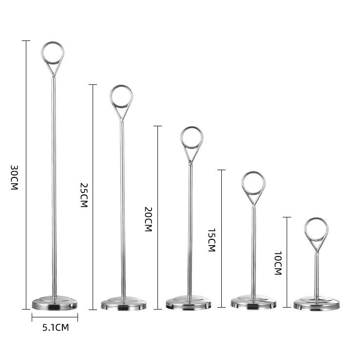 Vertical Price Tag Display Stand with Clip