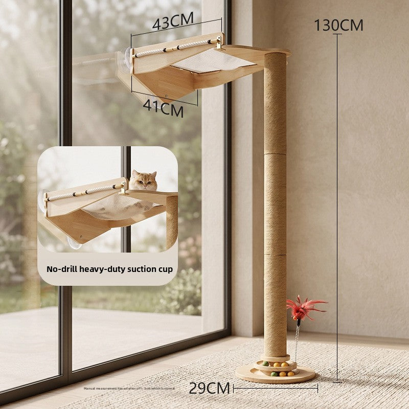 Vertical Sisal Cat Scratching Post and Climbing Frame