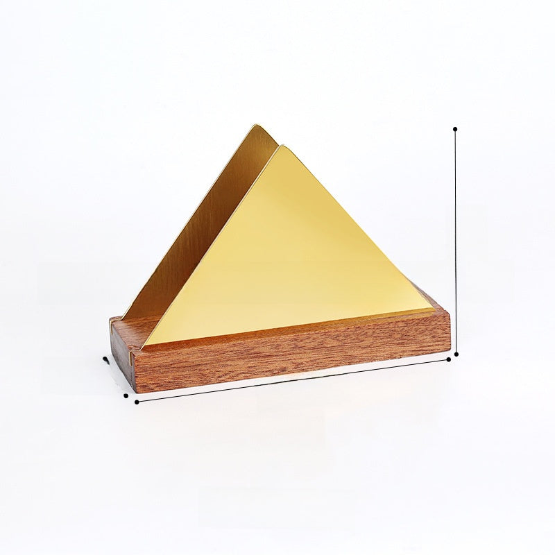Vertical Solid Wood Desktop Napkin Holder