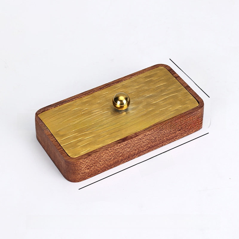 Vertical Solid Wood Desktop Napkin Holder