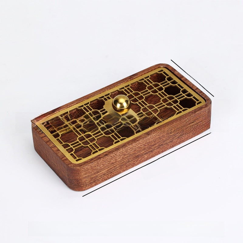 Vertical Solid Wood Desktop Napkin Holder