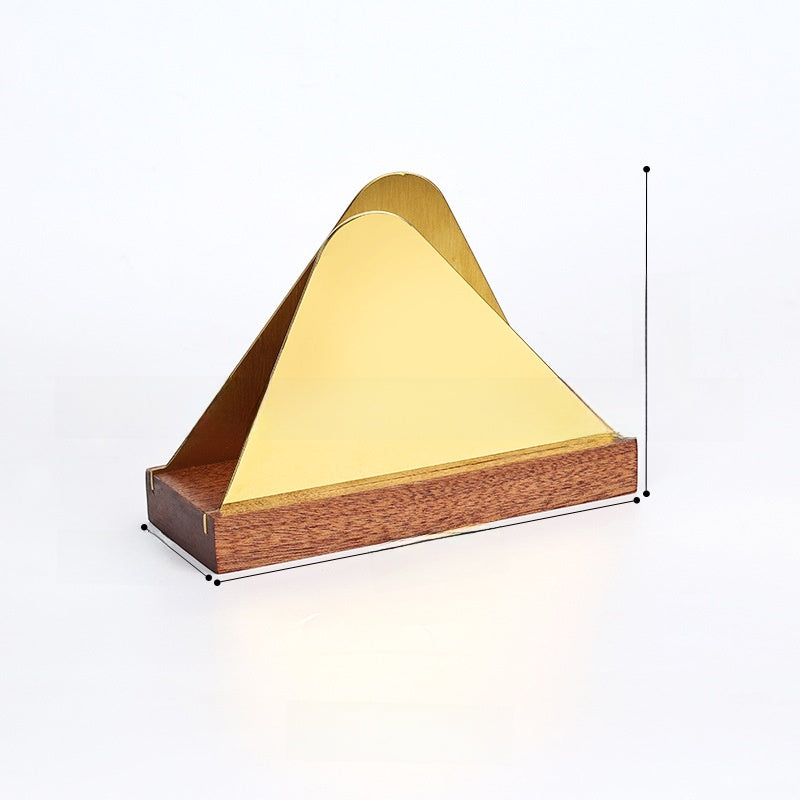 Vertical Solid Wood Desktop Napkin Holder