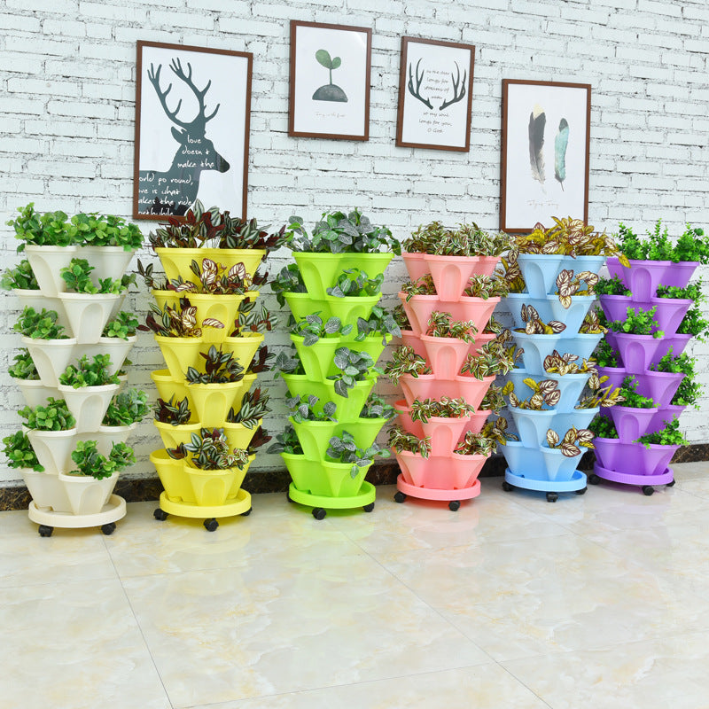 Vertical Stackable Planting Pots