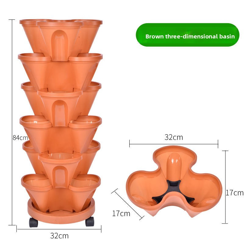 Vertical Stackable Planting Pots