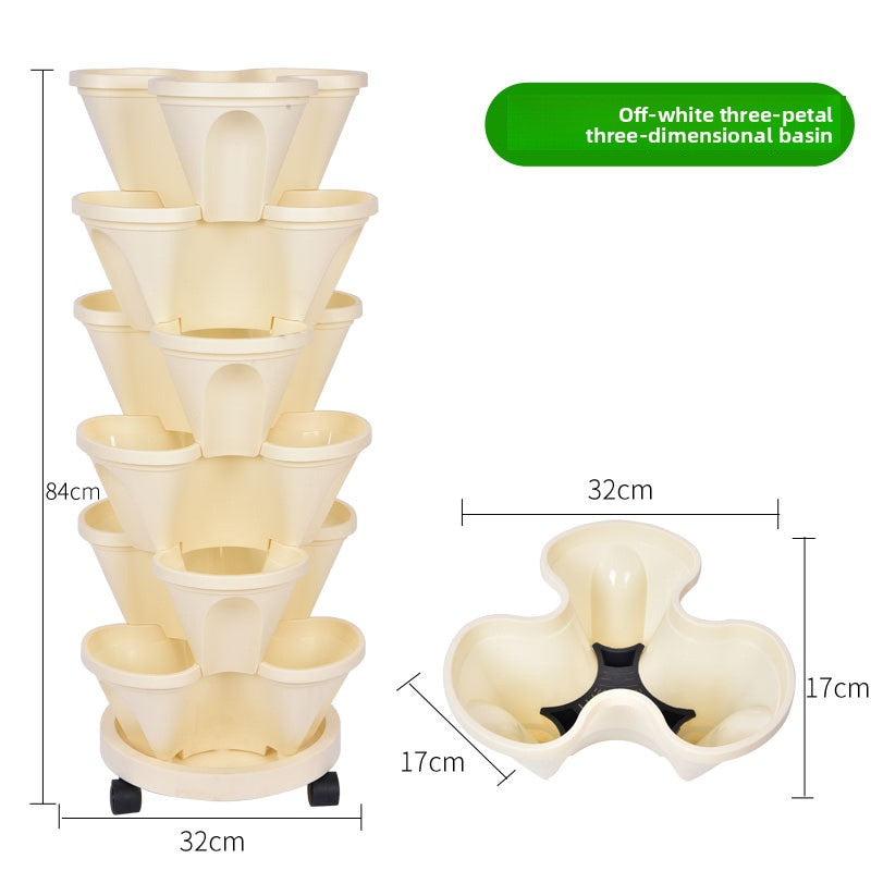 Vertical Stackable Planting Pots