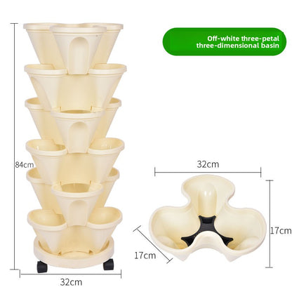 Vertical Stackable Planting Pots