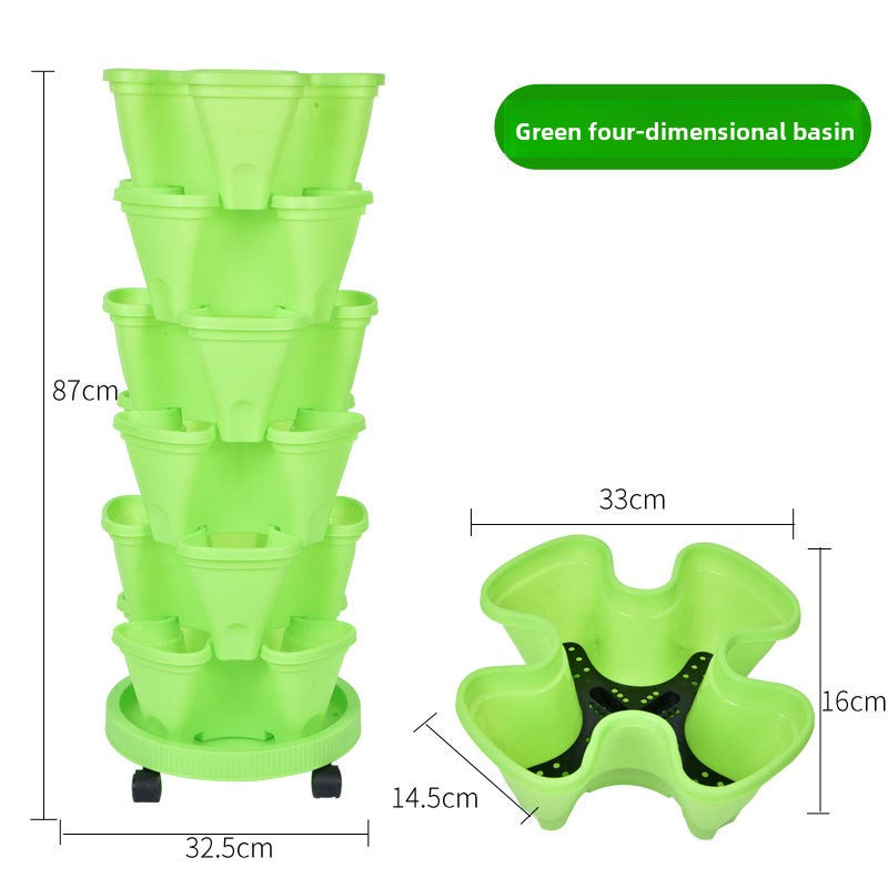 Vertical Stackable Planting Pots