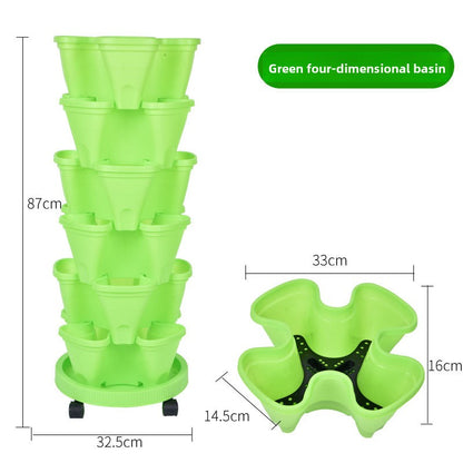 Vertical Stackable Planting Pots