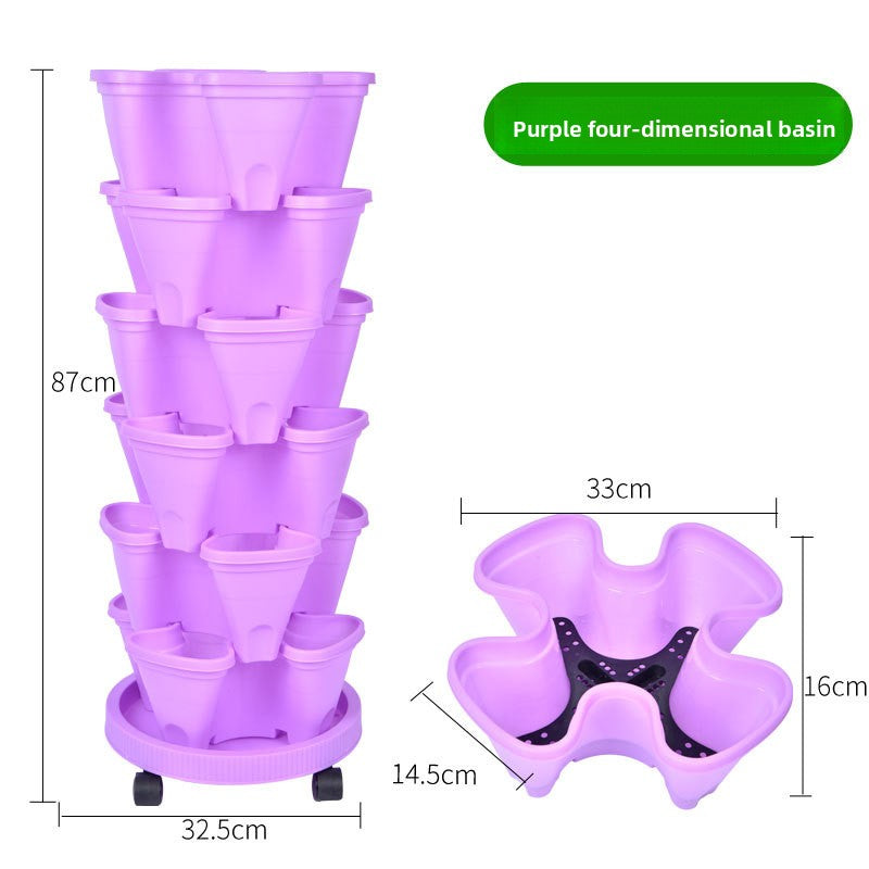 Vertical Stackable Planting Pots