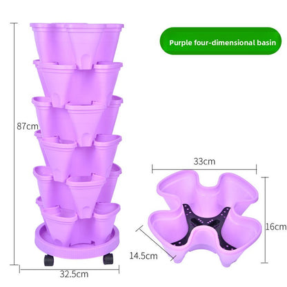 Vertical Stackable Planting Pots