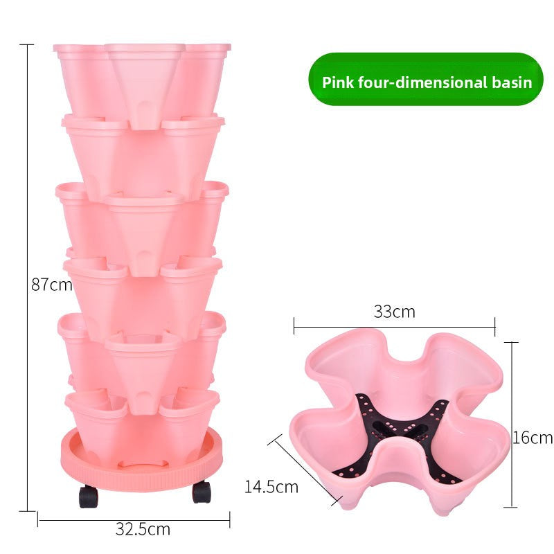 Vertical Stackable Planting Pots