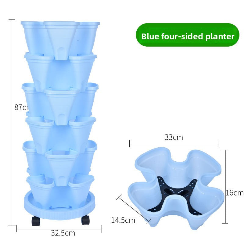 Vertical Stackable Planting Pots