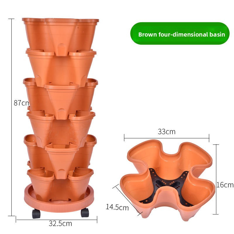 Vertical Stackable Planting Pots