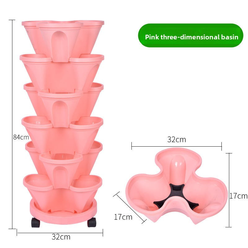 Vertical Stackable Planting Pots