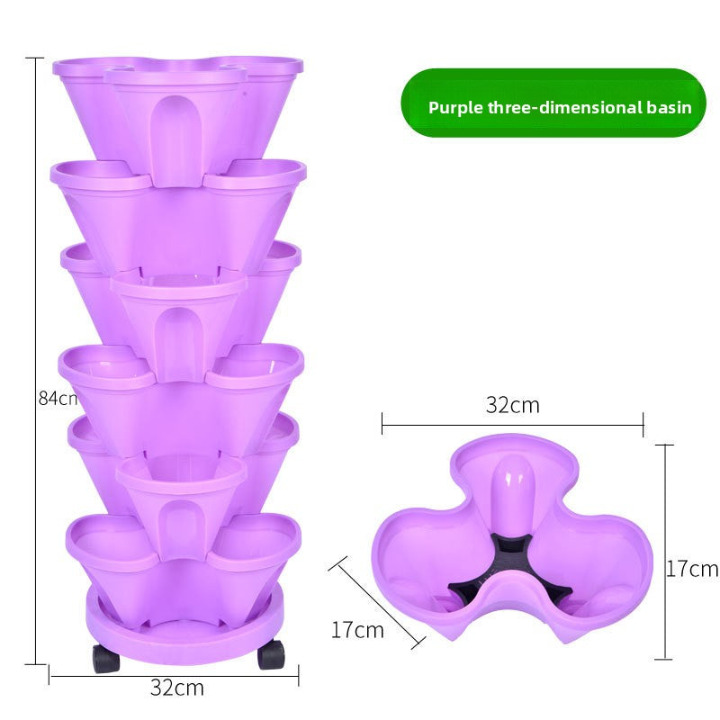 Vertical Stackable Planting Pots