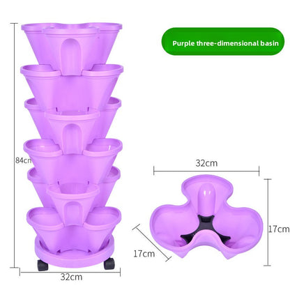 Vertical Stackable Planting Pots