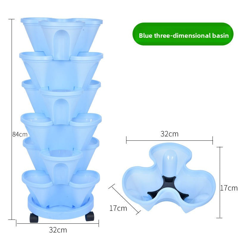 Vertical Stackable Planting Pots