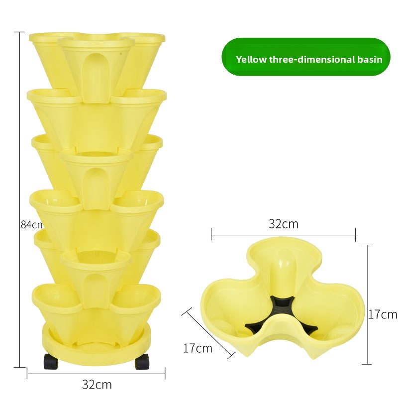 Vertical Stackable Planting Pots