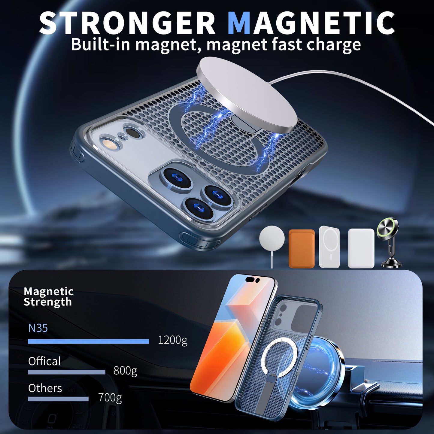 Vertical Stand Star Mobile Phone Case