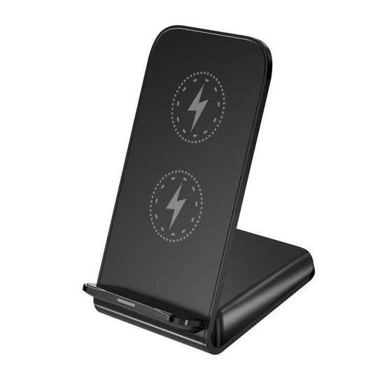 Vertical wireless charger phone stand