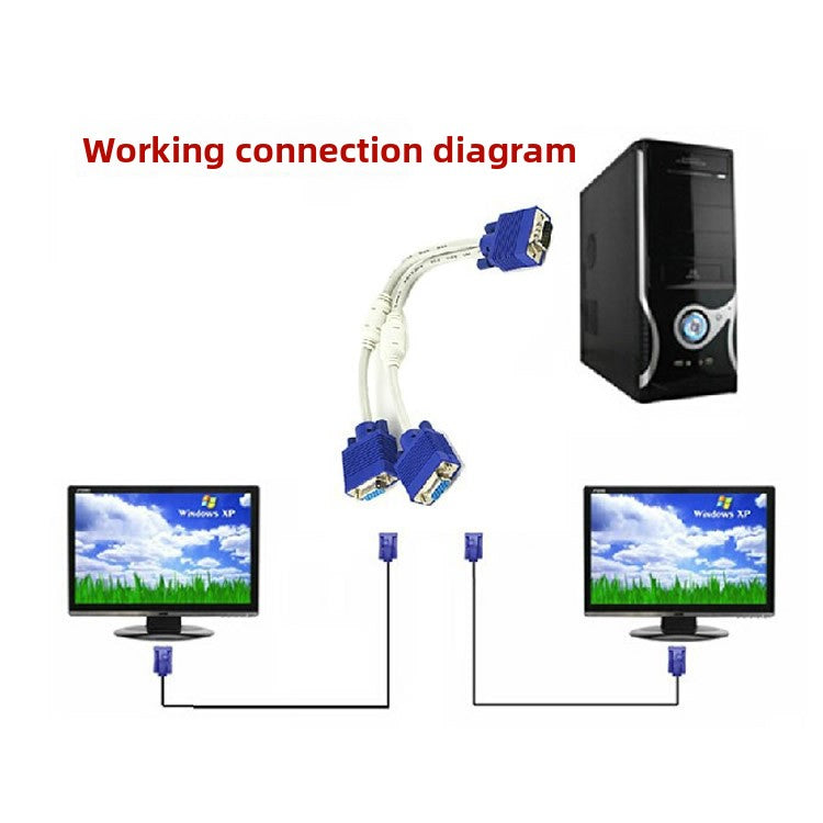 VGA splitter cable