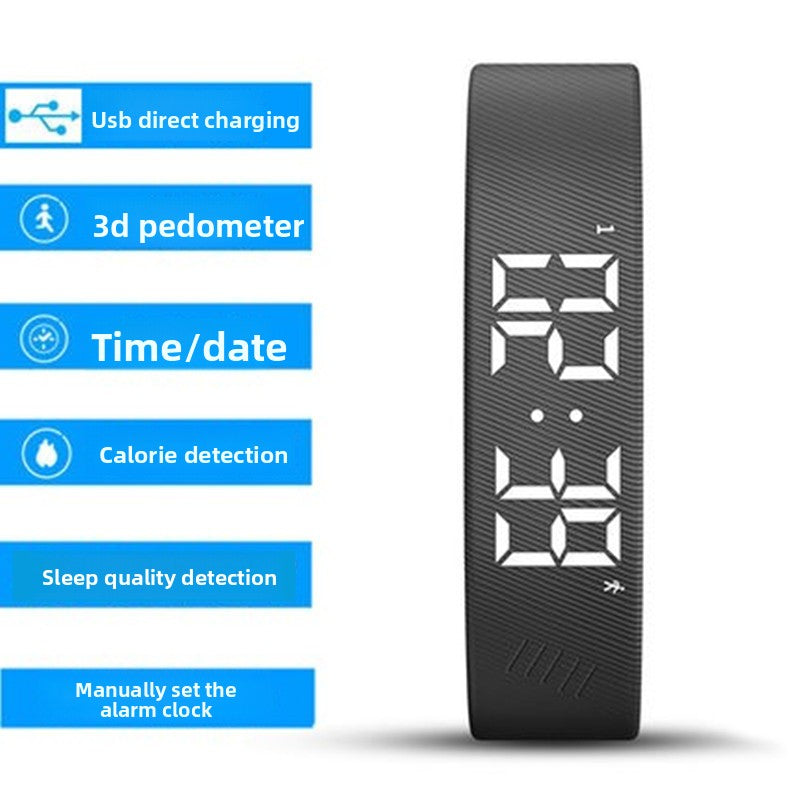 Vibrating Alarm Fitness Tracker Watch