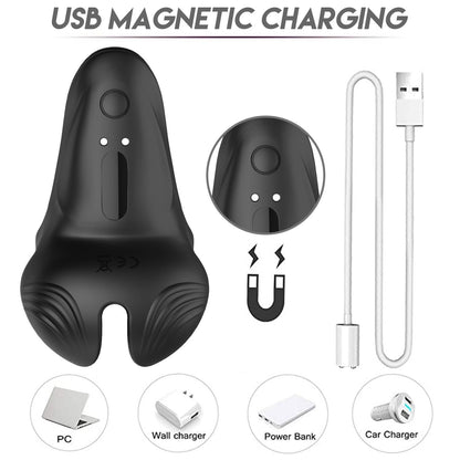 Vibrating electric male lock spring ring