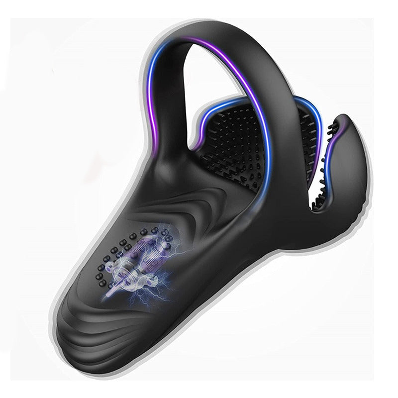Vibrating electric male lock spring ring
