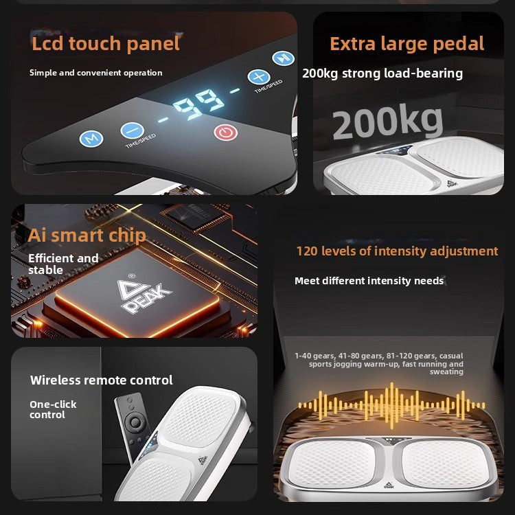 Vibration Fitness Machine with Touchscreen and Multiple Modes