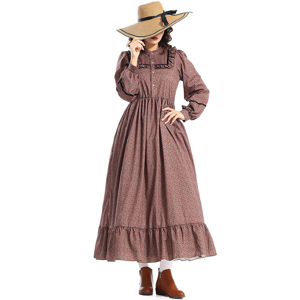 Victorian Floral Jumpsuit Dress